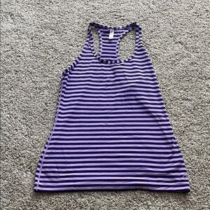 Gap Purple Striped Tank Top